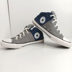 Converse Chuck Taylor Boy's Gray Blue High-Top Sneakers Size 4
